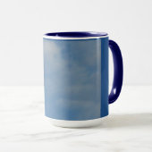 Mein Tagesmond - Blue Tones Ringer-Tasse Tasse (VorderseiteRechts)