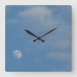 Mein Tagesmond - Zierecke Quadratische Wanduhr