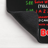 Mein Tagesplan Ich bin gebucht Weihnachts-Sweater Mousepad (Ecke)