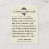 Mein täglicher Morgen-anbietengebet heilige mit Visitenkarte (Rückseite)