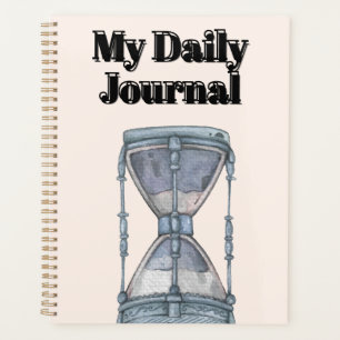 "Mein tägliches Journal" Vintage-Stundenglas & Z Planer