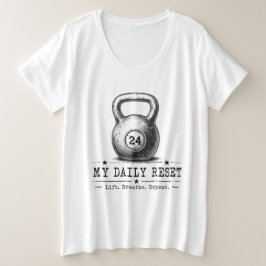 Mein tägliches Reset | Lift Breathe Repeat Workout Große Größe T-Shirt
