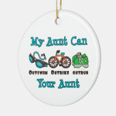 Mein Tantecan Outswim Outbike Outrun Triathlon Keramik Ornament (Links)