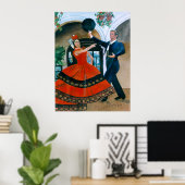 Mein Tanz (Flamenco) Poster (Heimbüro)