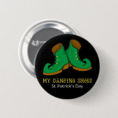 Mein Tanzschuh St. Patrick's Day Button (Vorne & Hinten)