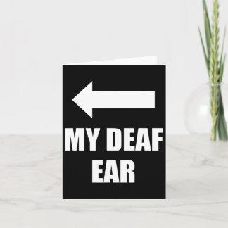 Mein taubes Ohr ist tot Karte