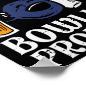 Mein Team hat Bowling Problem Funny Bowler Button Poster (Ecke)