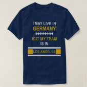 Mein Team ist in Los Angeles Chargers Fan Design T-Shirt (Design vorne)