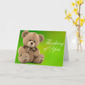 Mein Teddy Karte (Gelbe Blume)