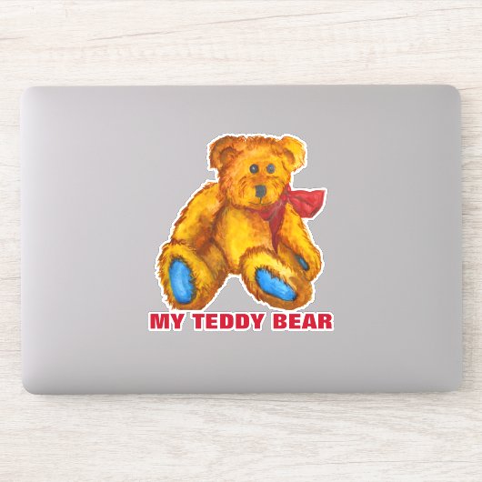 Mein Teddybär Aufkleber (Computer)