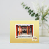 Mein Tempel ist vorbereitet. Postkarte (Stehend Vorderseite)