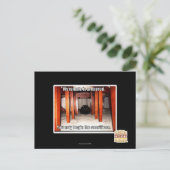 Mein Tempel ist vorbereitet. Postkarte (Stehend Vorderseite)