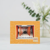 Mein Tempel ist vorbereitet. Postkarte (Stehend Vorderseite)