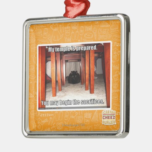 Mein Tempel wird vorbereitet Ornament Aus Metall (Links)