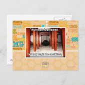 Mein Tempel wird vorbereitet Postkarte (Vorne/Hinten)