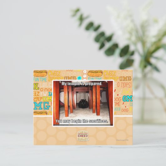 Mein Tempel wird vorbereitet Postkarte (Stehend Vorderseite)