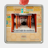 Mein Tempel wird vorbereitet Silbernes Ornament (Vorne)