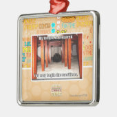 Mein Tempel wird vorbereitet Silbernes Ornament (Links)