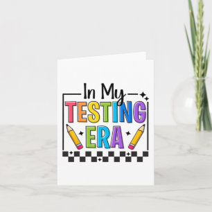 Mein Testerester-Testtag Lehrer Funny Test Day Karte