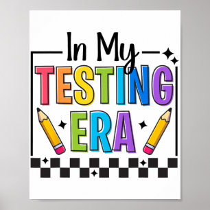 Mein Testerester-Testtag Lehrer Funny Test Day Poster
