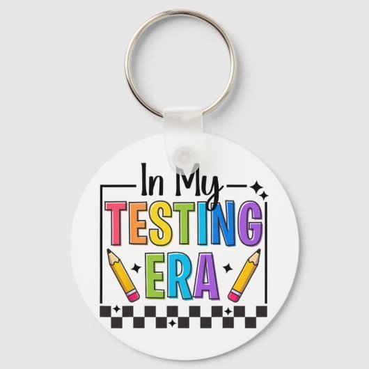 Mein Testerester-Testtag Lehrer Funny Test Day Schlüsselanhänger (Vorderseite)