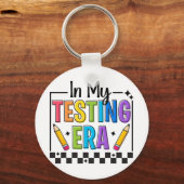 Mein Testerester-Testtag Lehrer Funny Test Day Schlüsselanhänger (Vorderseite)