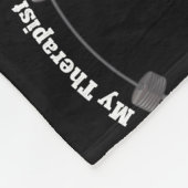 Mein Therapeut Bodybuilder Weightlift Fleecedecke (Ecke)