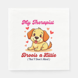 Mein Therapeut Drools ein wenig Serviette