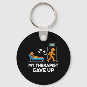 Mein Therapeut Ga Be Endete Büroausgang Stickfigur Schlüsselanhänger