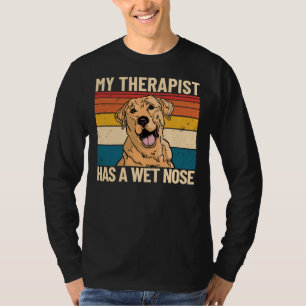 Mein Therapeut hat eine Nase Retro-Haustier Labrad T-Shirt