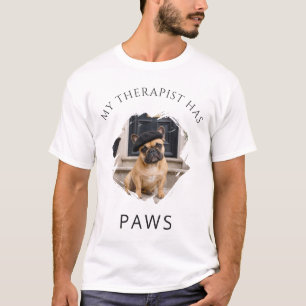 Mein Therapeut hat Pfoten Französische Bulldogge F T-Shirt