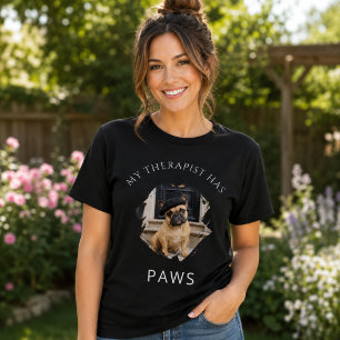 Mein Therapeut hat Pfoten Französische Bulldogge F T-Shirt