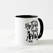Mein Therapeut hat Pfoten Tasse (VorderseiteRechts)
