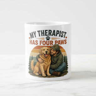 Mein Therapeut hat vier Pfoten Golden Retriever Ka Jumbo-Tasse