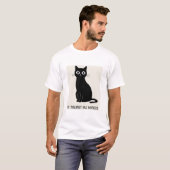 Mein Therapeut hat Whiskers Funny Cat T-Shirt (Vorne ganz)