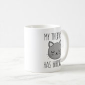 Mein Therapeut hat Whiskers Kaffeetasse (VorderseiteRechts)