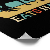 Mein Therapeut isst Hay Vintag Reitwagen Poster (Ecke)