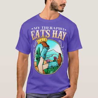 Mein Therapeut isst Heu I Pferdeliebhaber I Pferd T-Shirt