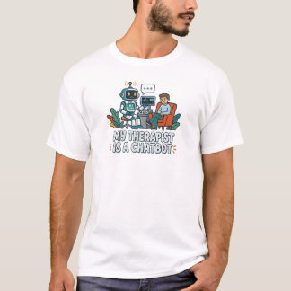 Mein Therapeut ist ein Chatbot | AI Humor T-Shirt