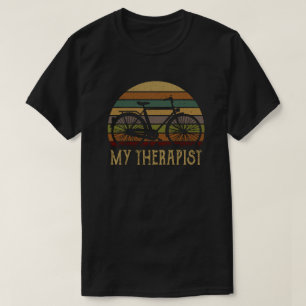 Mein Therapeut Lustiger Fahrradfahrer Radfahren Ra T-Shirt