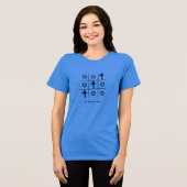 Mein Tic Tac Toe gewinnt Tri-Blend Shirt (Vorderseite voll)