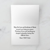 Mein tiefempfundenes Beileid Karte (Innenseite)