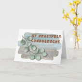 Mein tiefempfundenes Beileid Karte (Gelbe Blume)