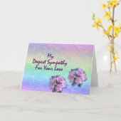 Mein tiefstes Beileid für deinen Verlust Karte (Gelbe Blume)