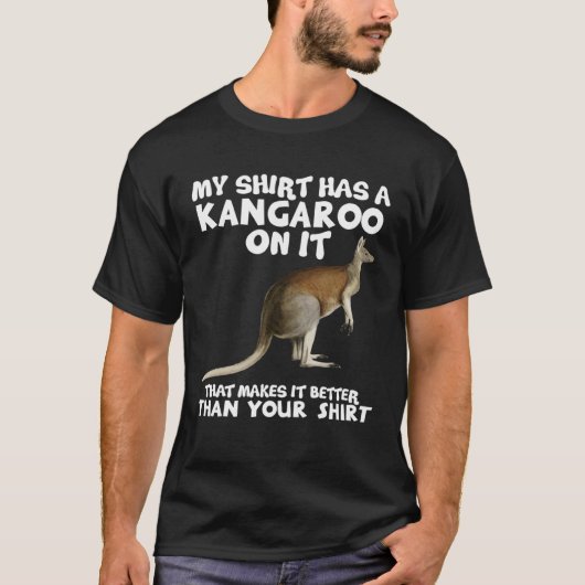 Mein Tier hat Kangaroo Zookeeper T-Shirt (Vorderseite)