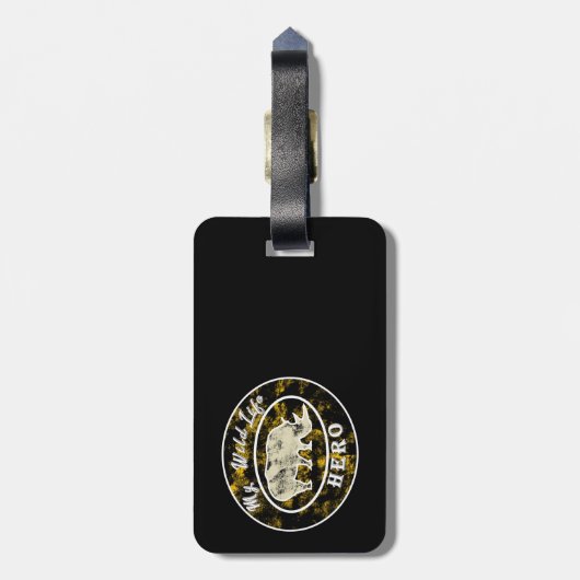 Mein Tierheld Gepäckanhänger (Rückseite vertikal)