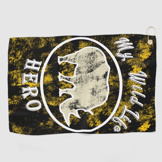 Mein Tierheld Golfhandtuch (Horizontal)