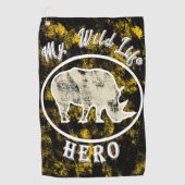 Mein Tierheld Golfhandtuch (Vorderseite)