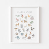 Mein tierisches Alphabet drucken Poster