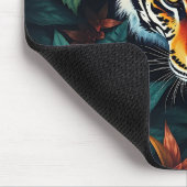 „Mein Tiger“ – Farbporträt eines Tigers Mousepad (Ecke)